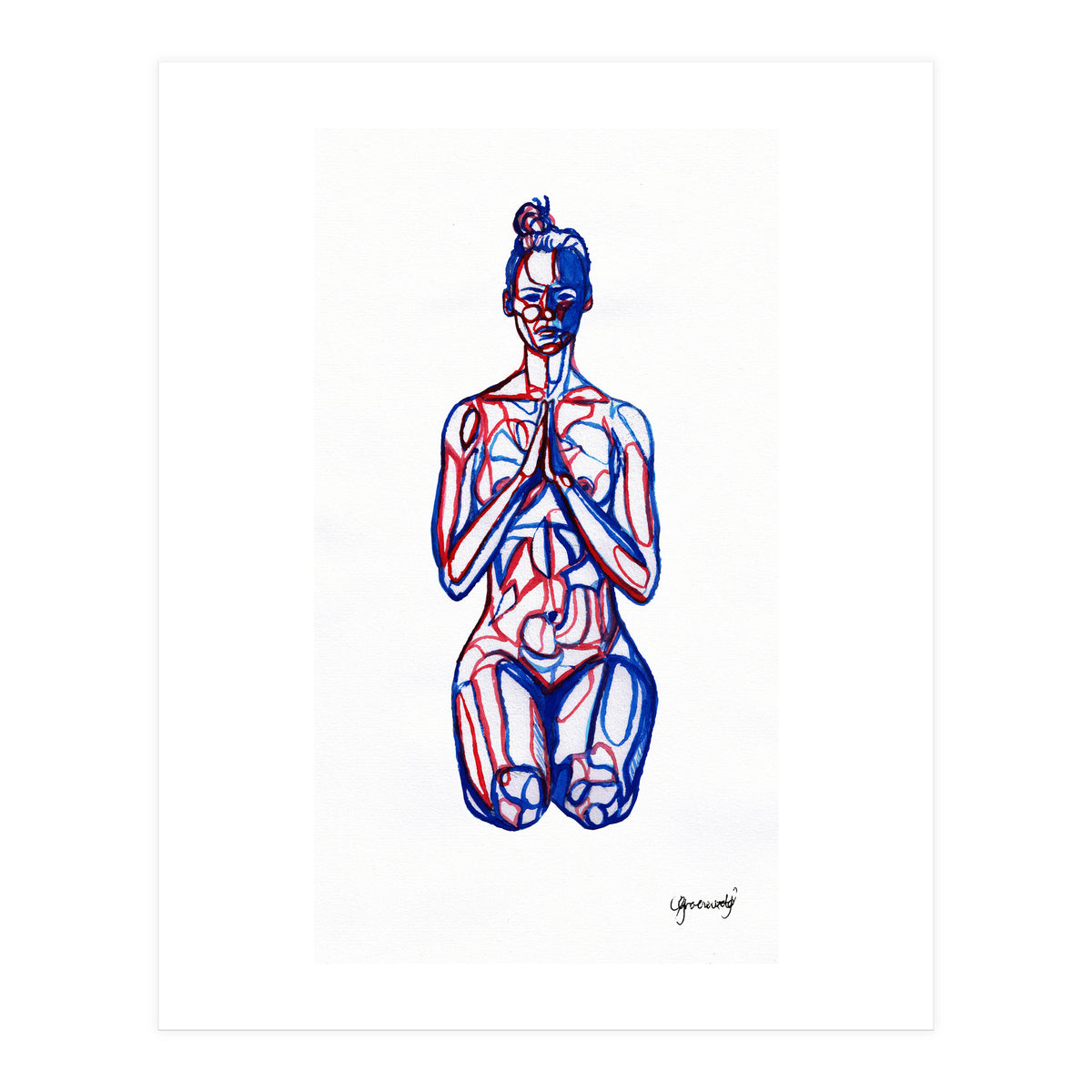 Vajrasana (Print Only)
