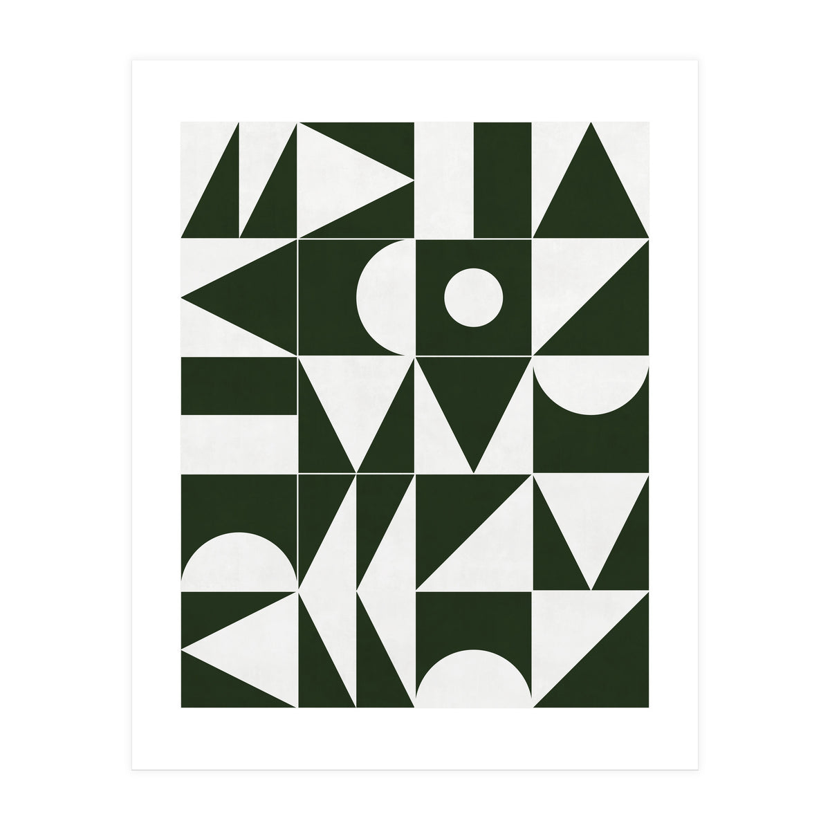 My Favorite Geometric Patterns No.15 - Deep Green (Print Only)