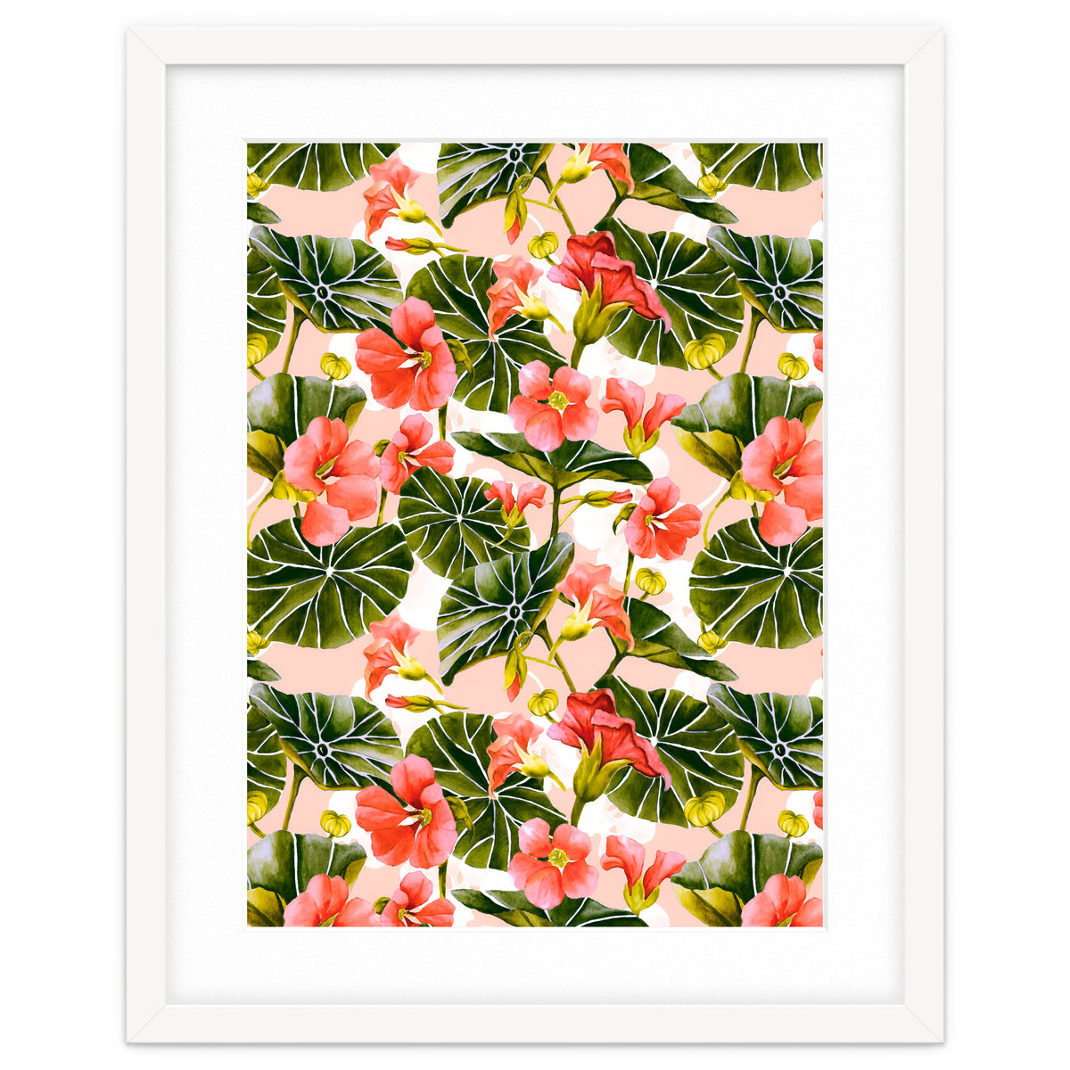 Nasturtiums watercolor 03