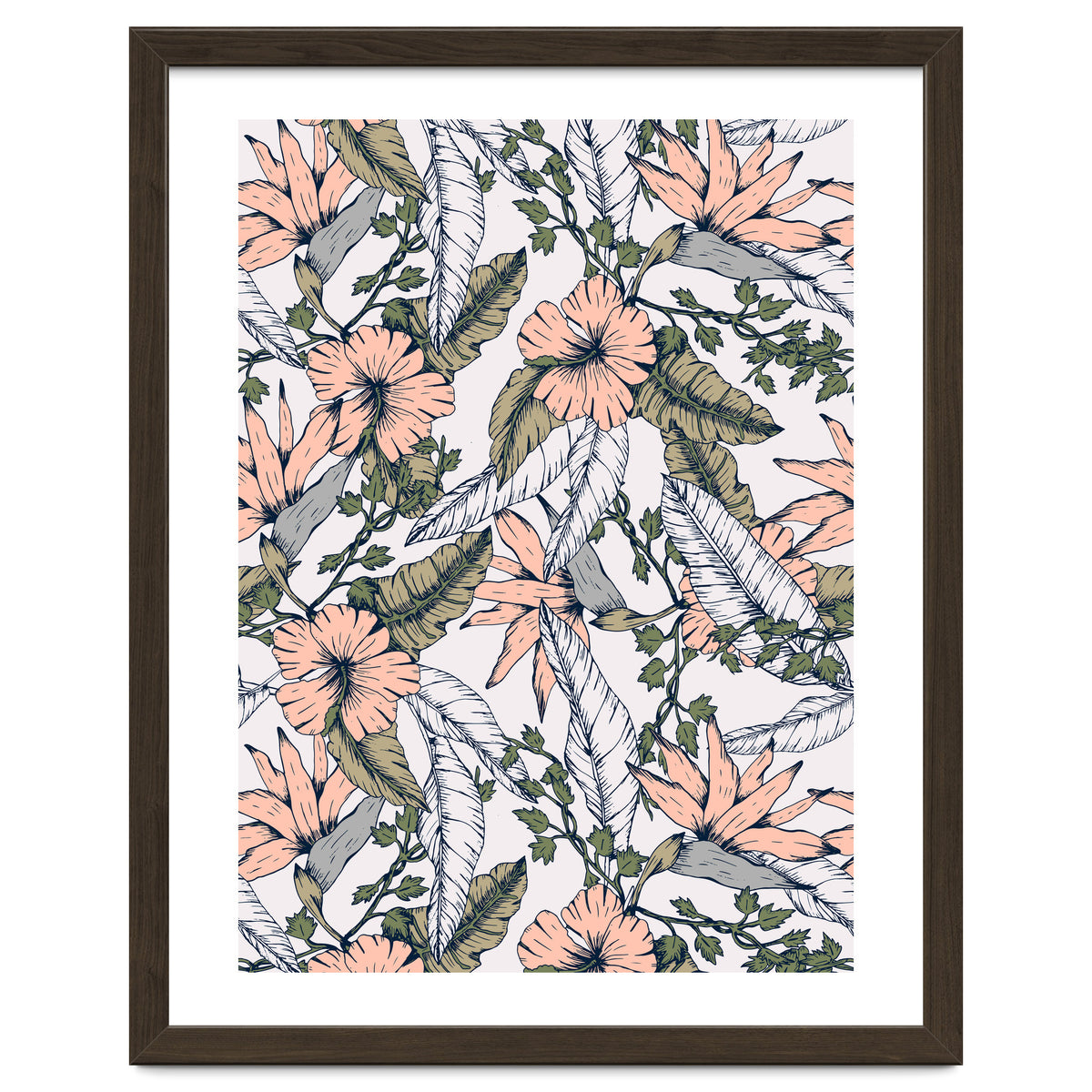Tropical pattern pastel