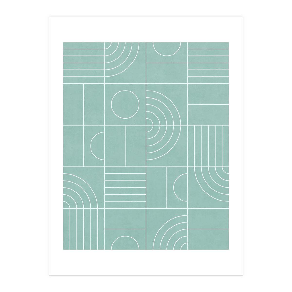 My Favorite Geometric Patterns No.25 - Light Blue (Print Only)