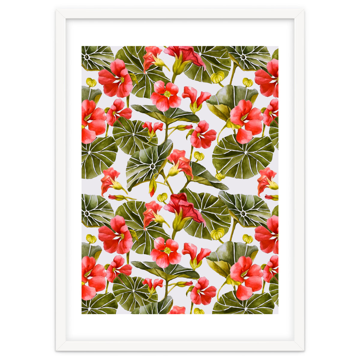 Nasturtiums watercolor 02