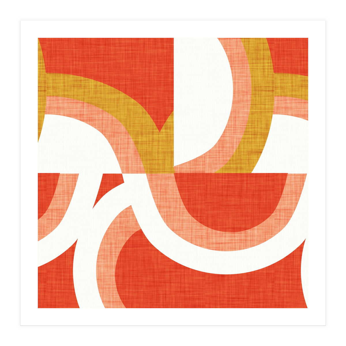 New Mid Mod Freeway Orange  (Print Only)