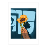 Sunflower Still Life | Flower Hand Painting | Sunny Day Shadow Hope Optimism Positivity Good Vibes (Print Only) thumbnail