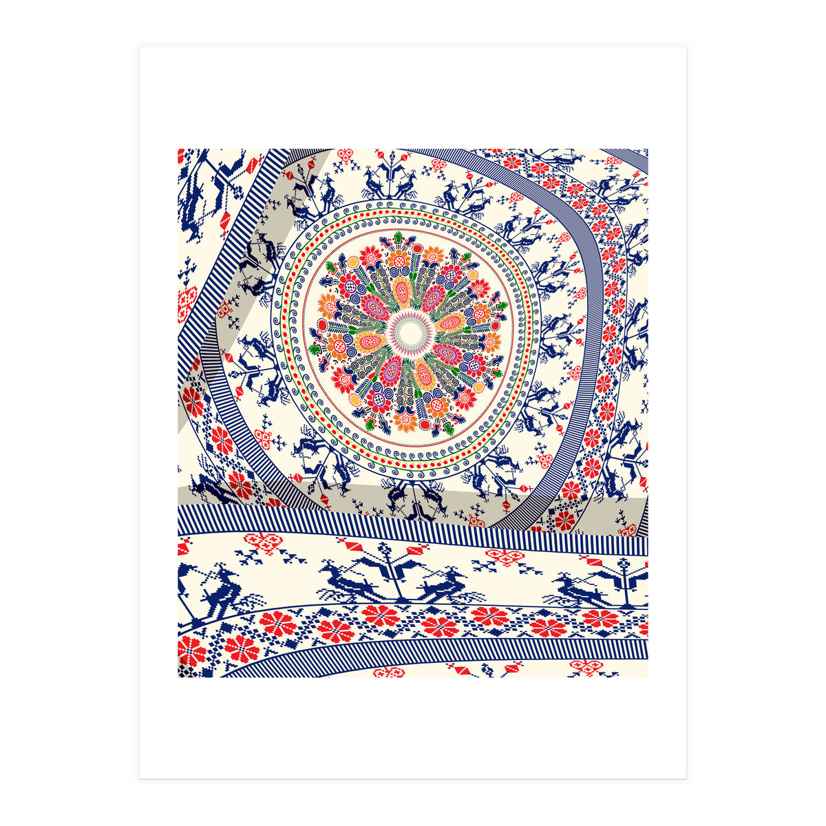 Romanian embroidery background 4 (Print Only)