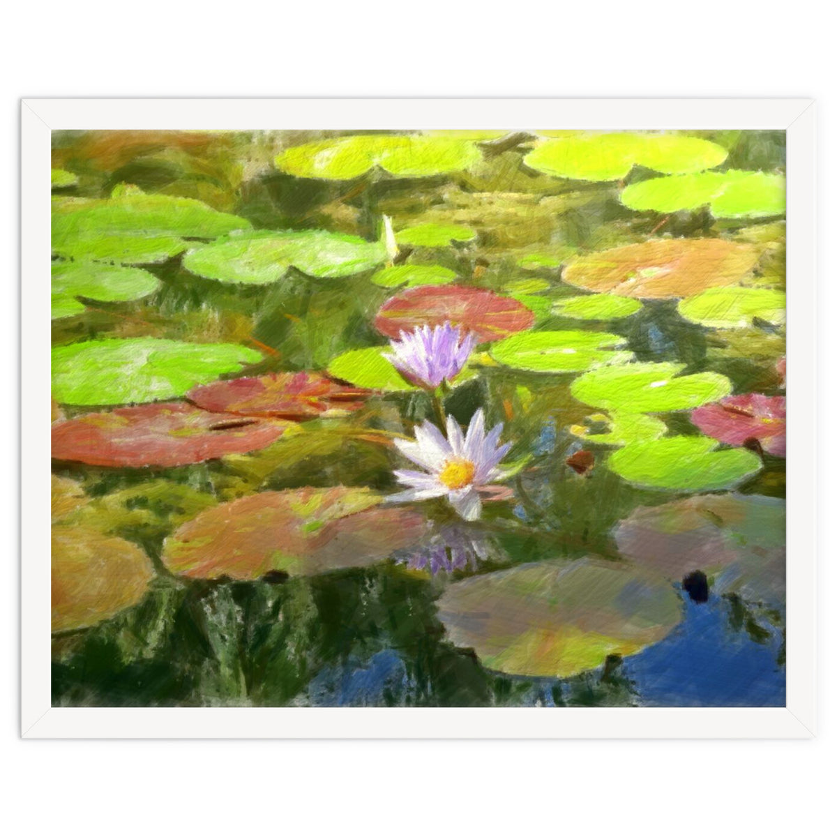 Floating in the water