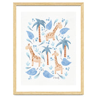 Jungle Giraffes | Blue