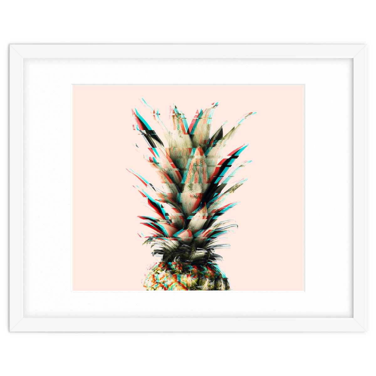 Glitch pineapple pink