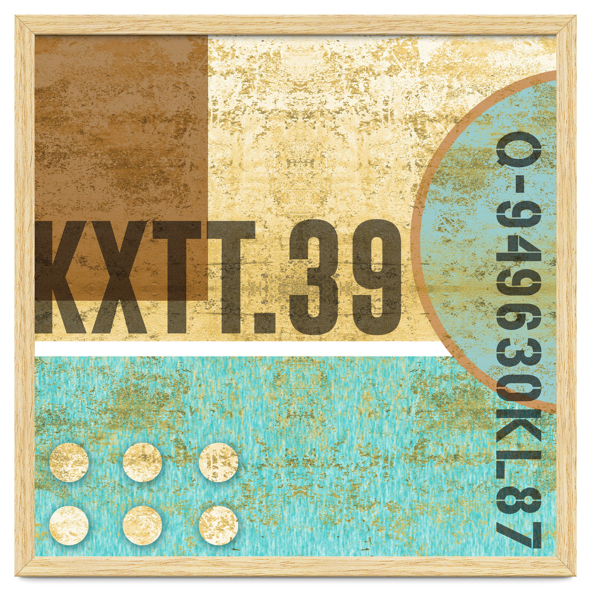 Abstract Industrial Sand And Blue