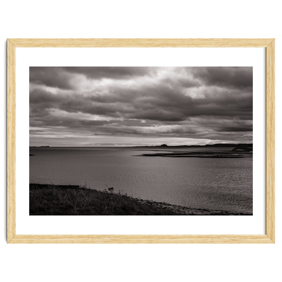 Bamburgh Castle from Holy Island