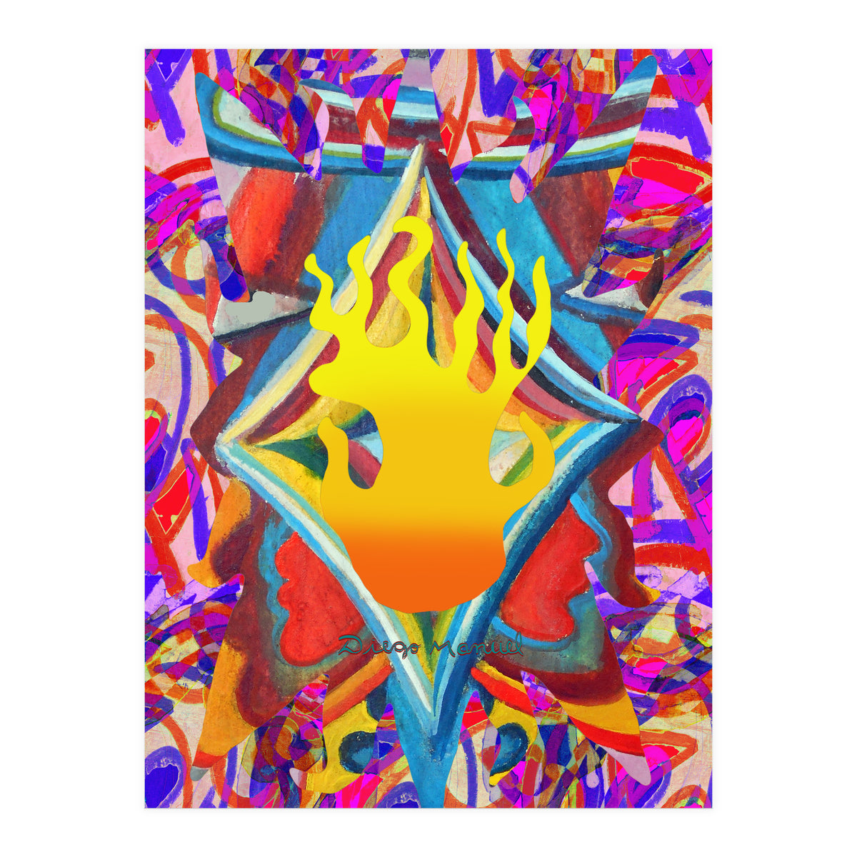 Fuego Y Graffiti 30 (Print Only)