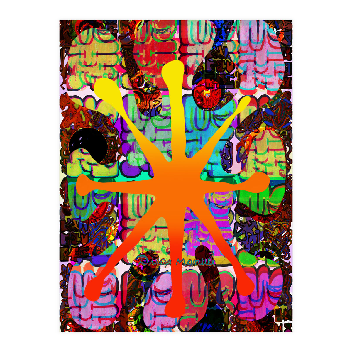 Fuego Y Graffiti 68 (Print Only)