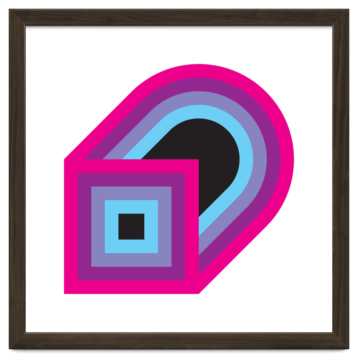 Geometric Shapes No. 41 - purple, blue & lilac