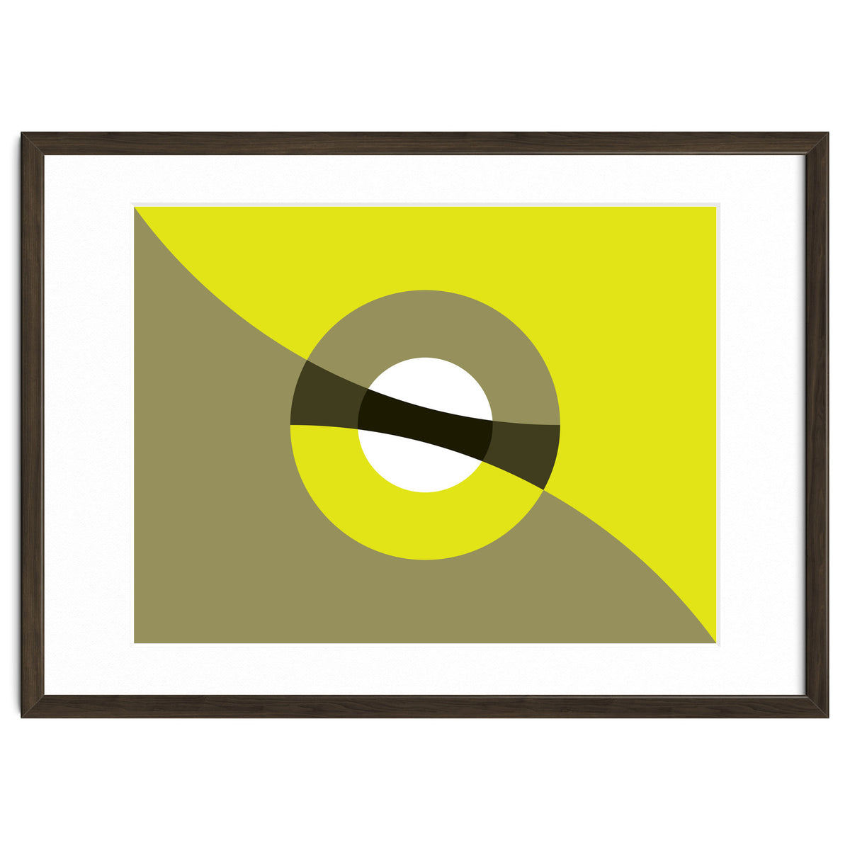 Geometric Shapes No. 44 -  mustard & beige