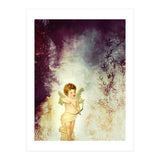 VINTAGE AMOR IN PURPLE ABSTRACT FOREST (Print Only) thumbnail