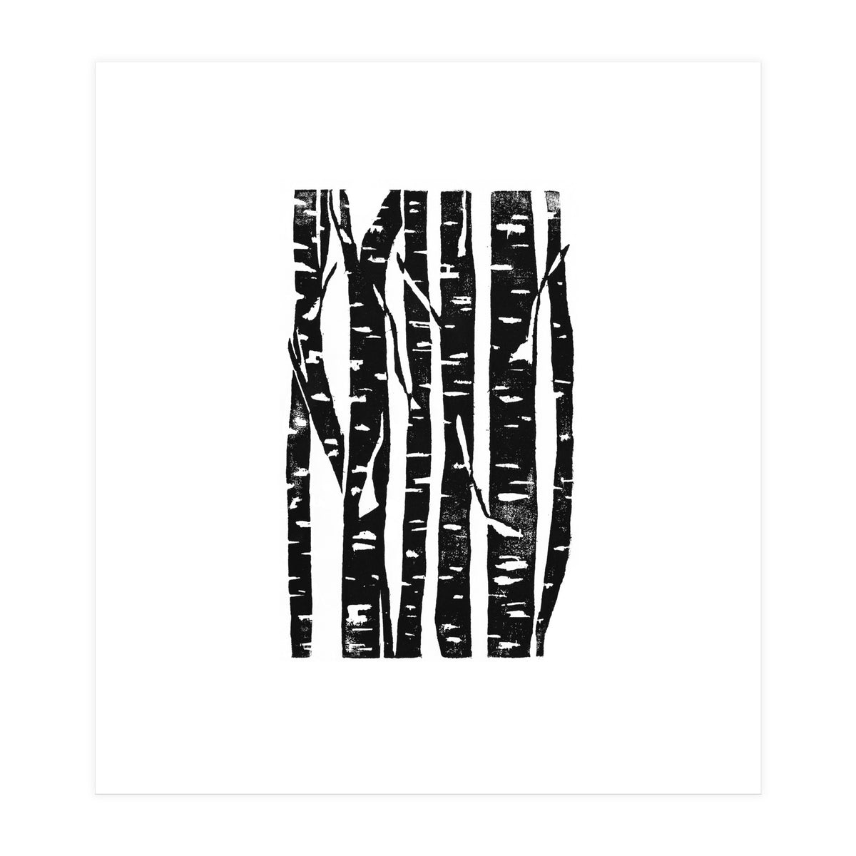 Woodcut Birches (Print Only)