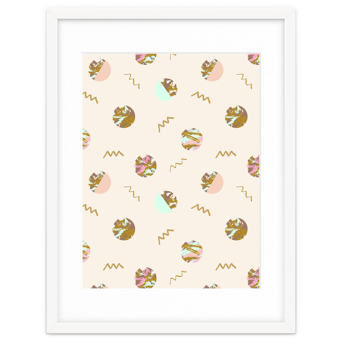 Abstract geometric vector painting