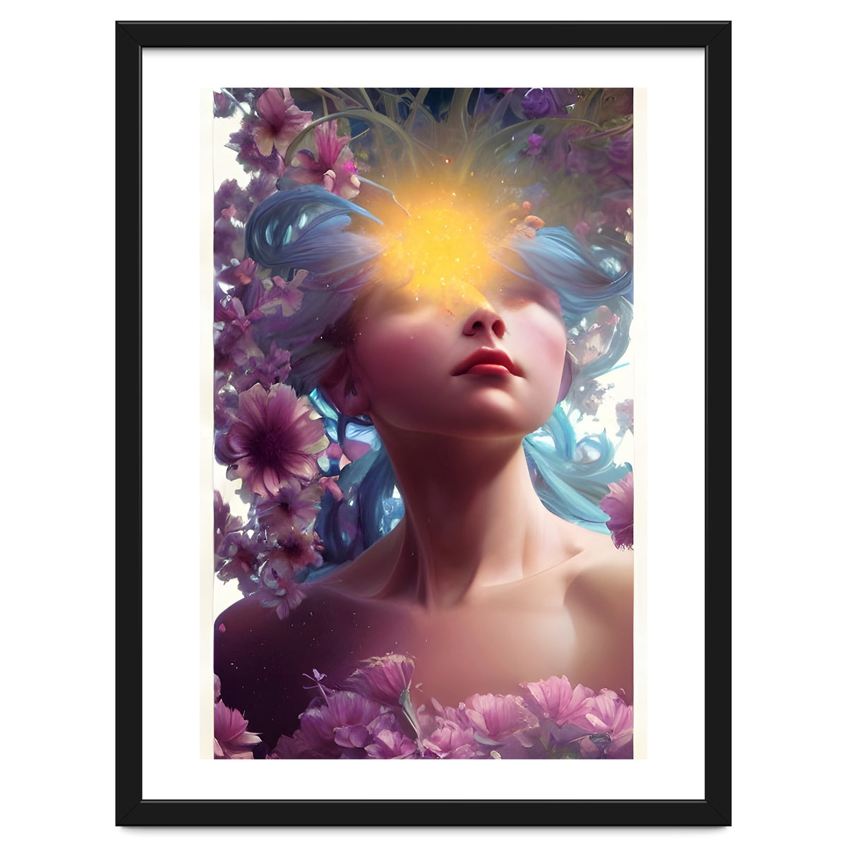 Vicky's Head In The Floral Clouds