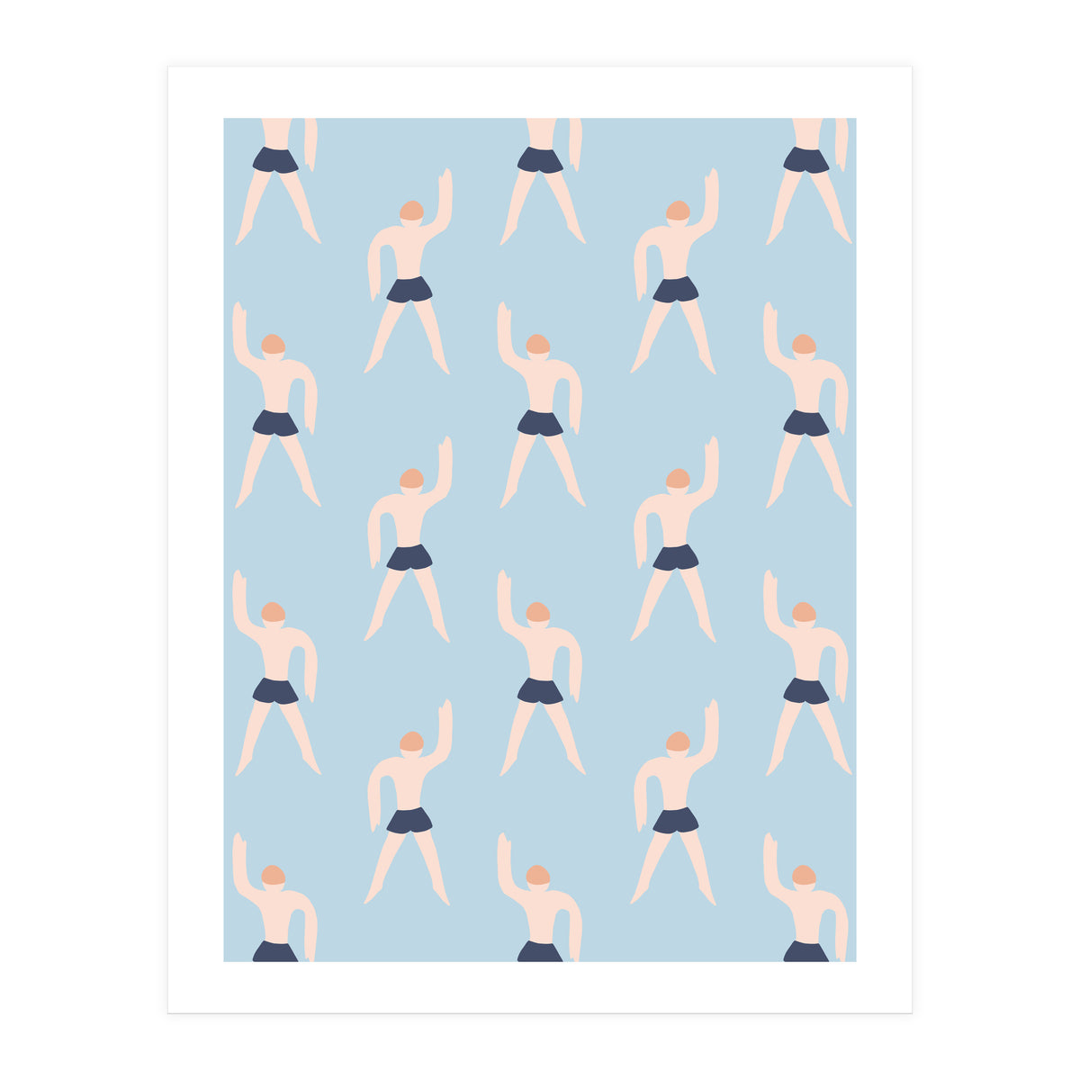 Swimming Boy Pattern (Print Only)