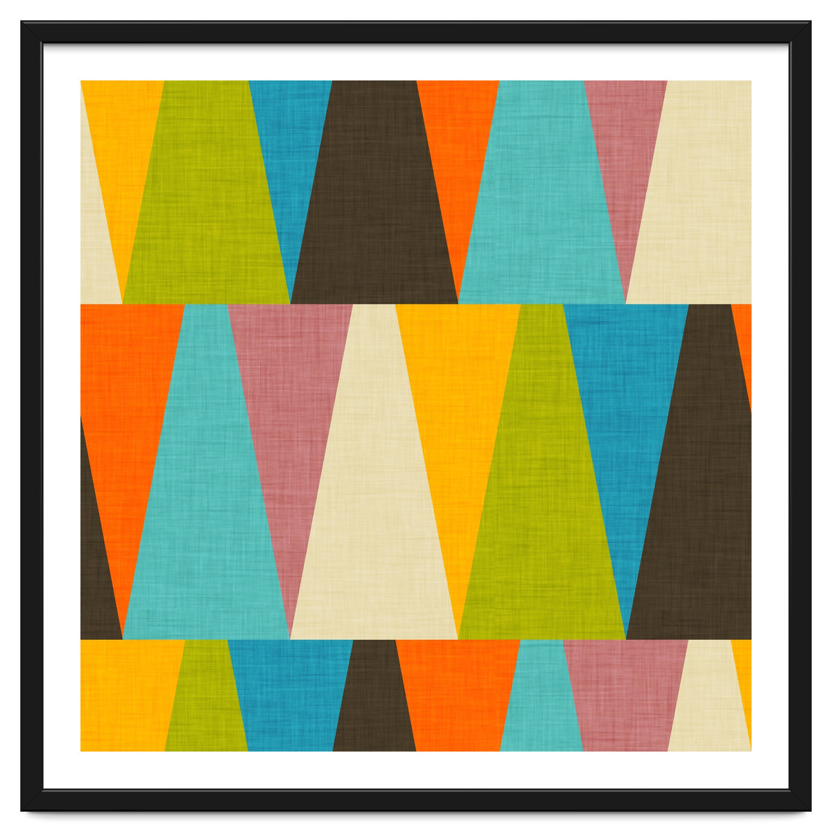 Retro Color Block Triangle