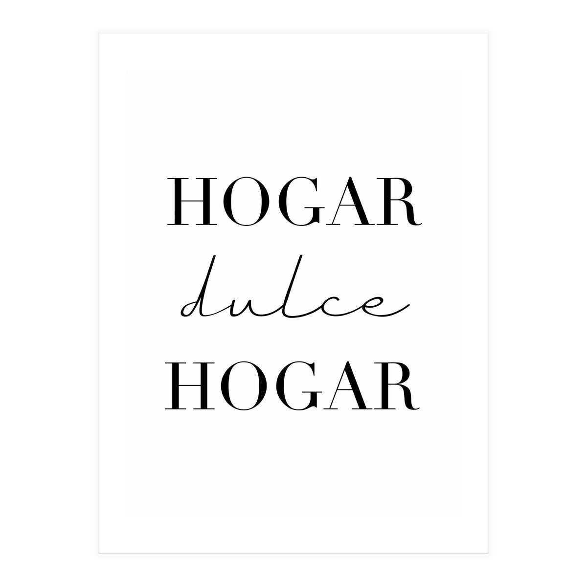 Home Sweet Home (Spanish) (Print Only)