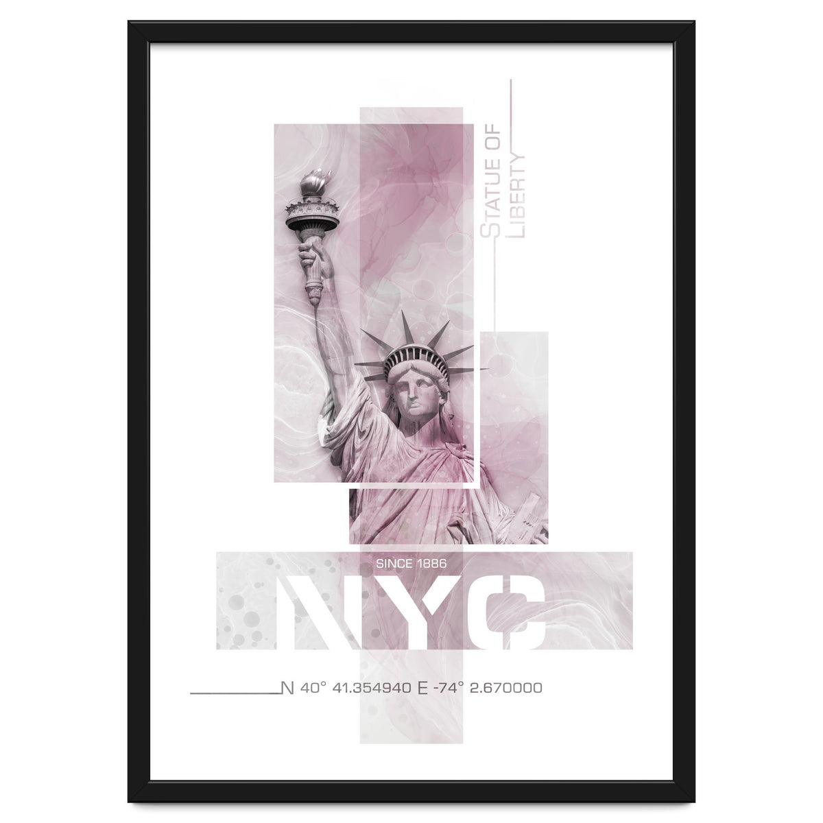 NYC Statue of Liberty | pink marble