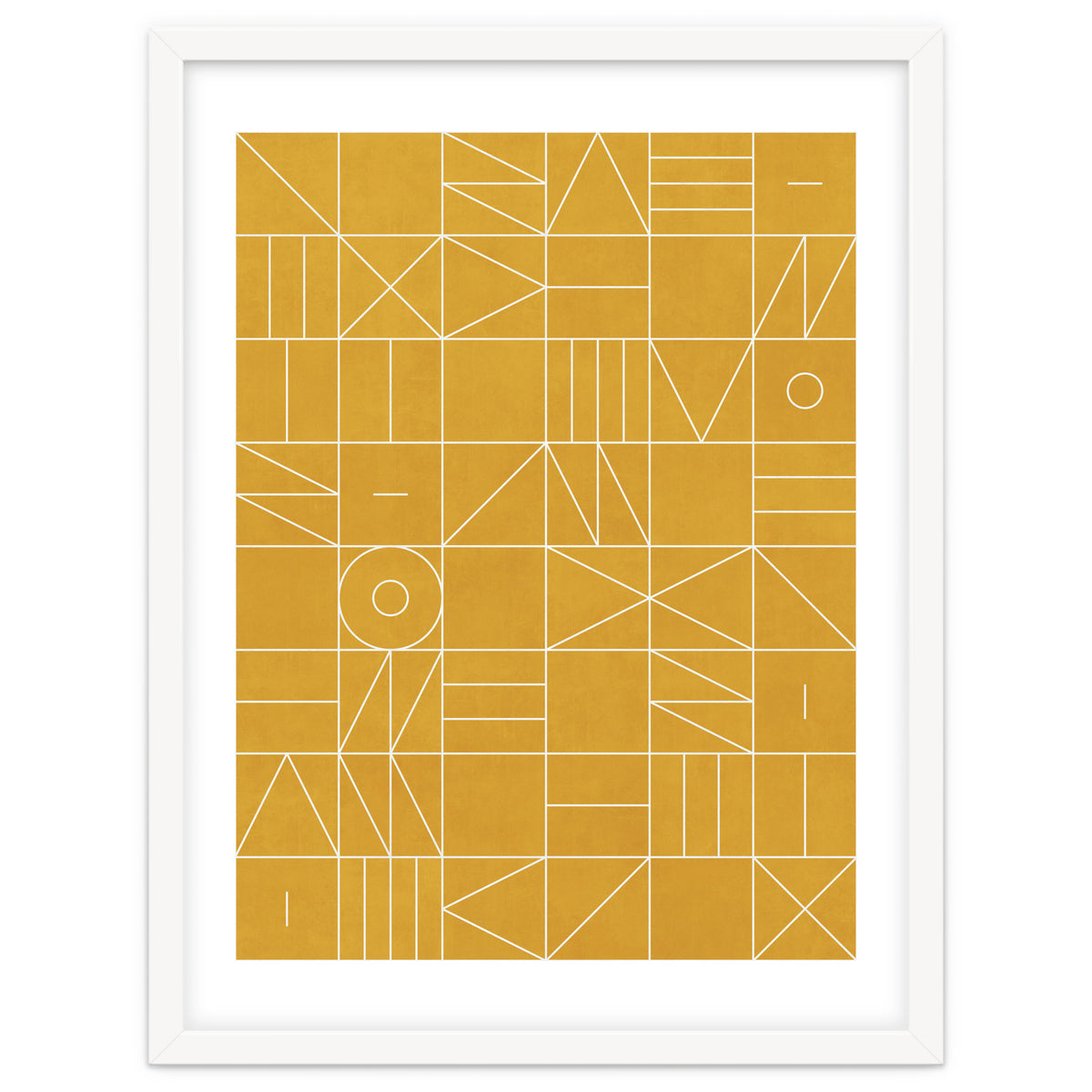 My Favorite Geometric Patterns No.4 - Mustard Yellow