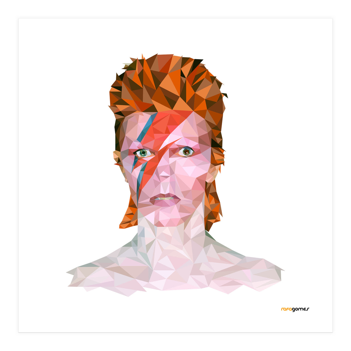 David Bowie Low Poly (Print Only)