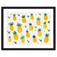 Watercolor pineapples