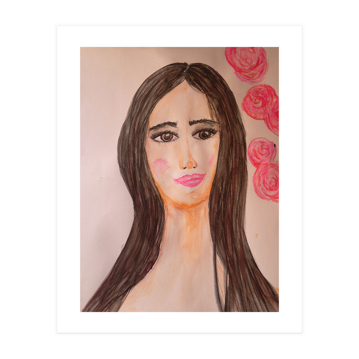 A Brunette With Sad Eyes  (Print Only)