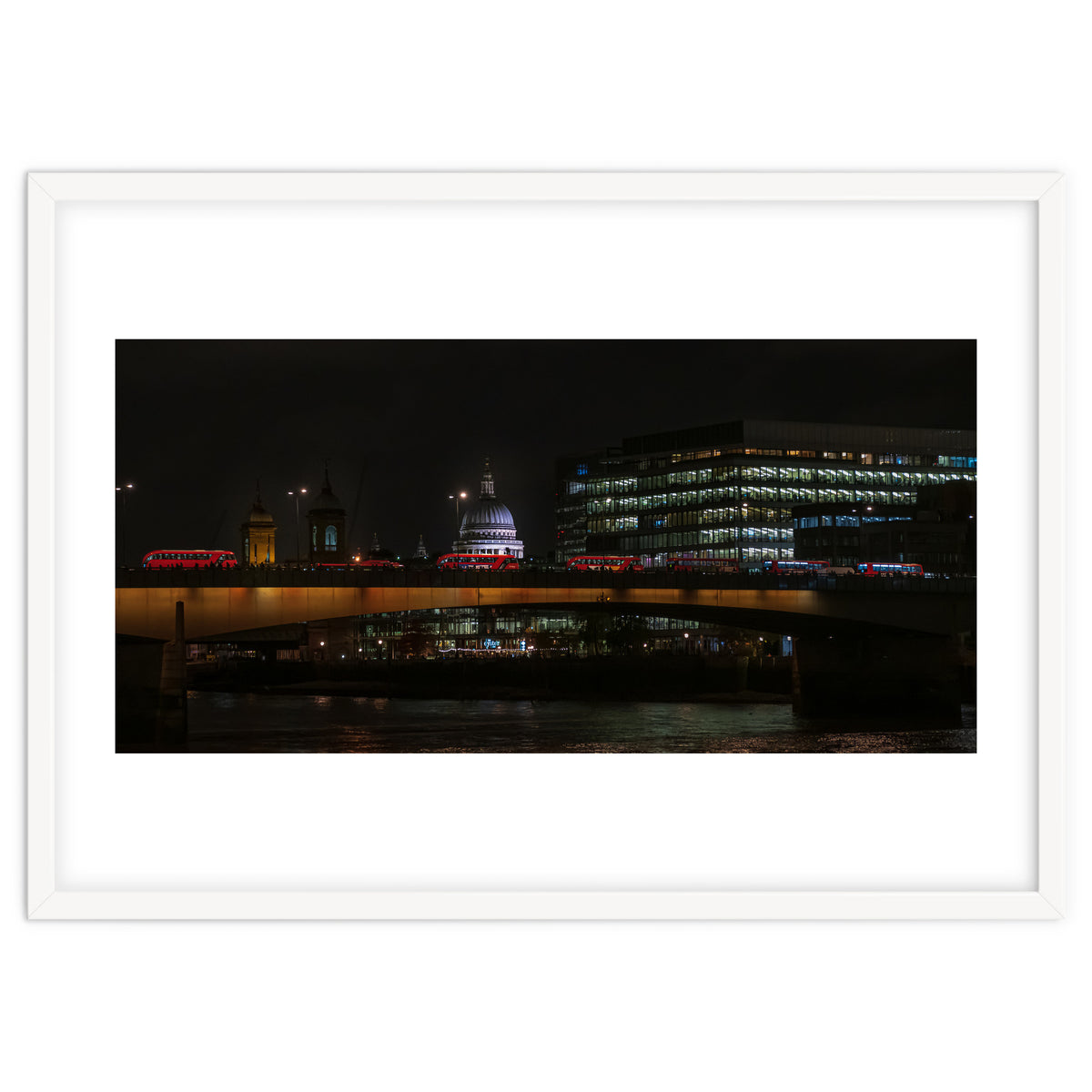 St Pauls & London Bridge photoraphed from the Southbank.