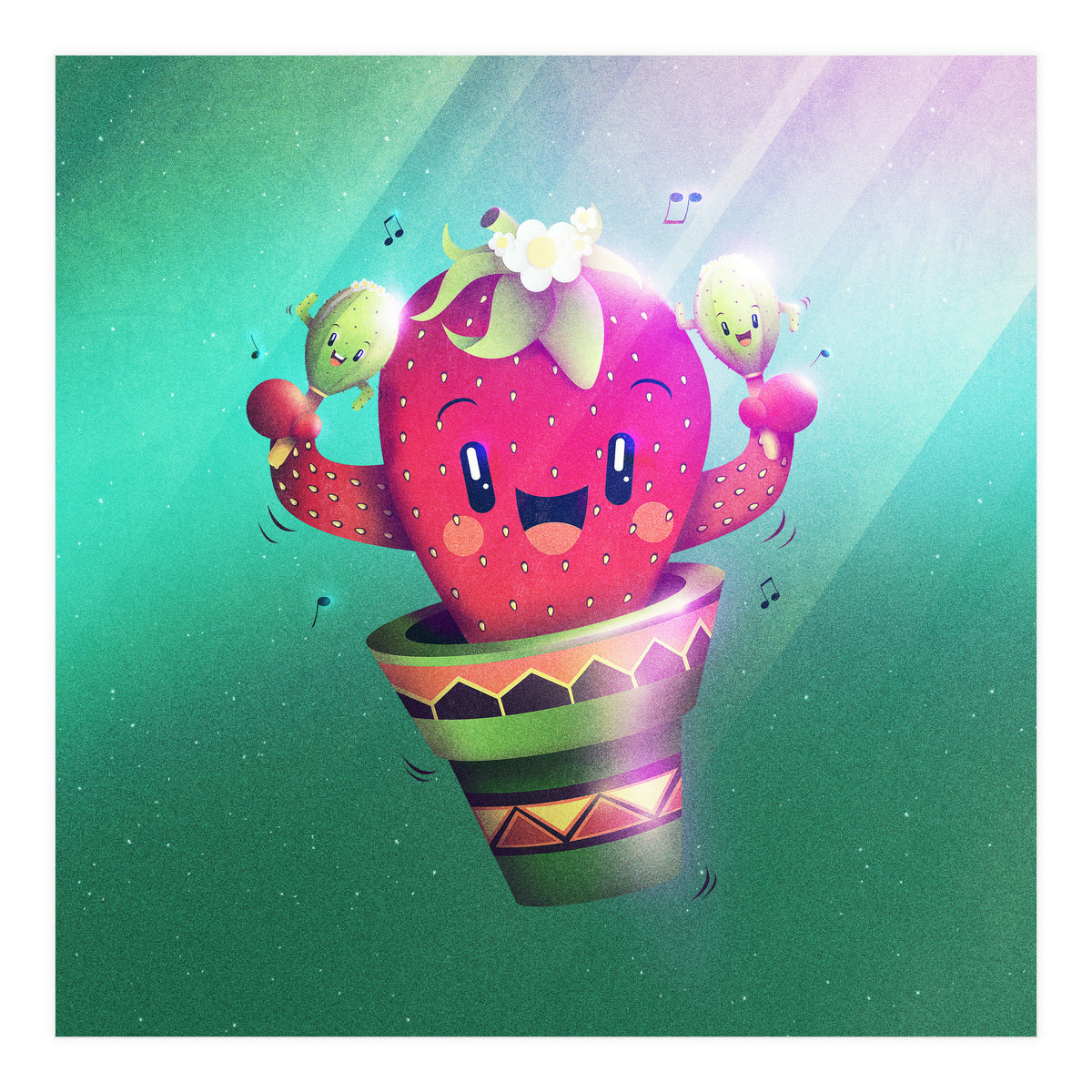 Strawberry Cactus (Print Only)