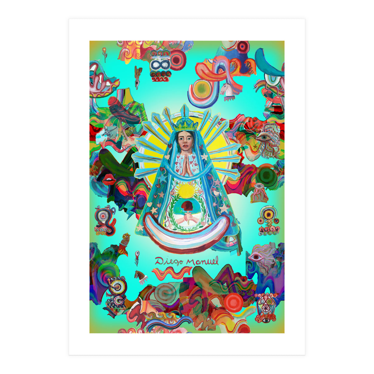 Virgen Y Graffiti 15 (Print Only)