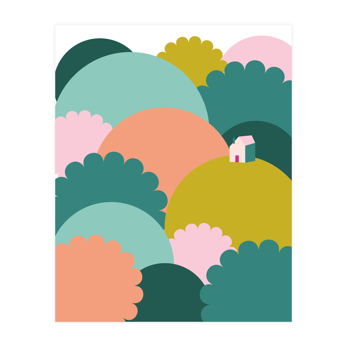 Mediterranean Landscape Colour1 Rgb  (Print Only)