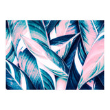 Botanical leaf pink and blue (Print Only) thumbnail