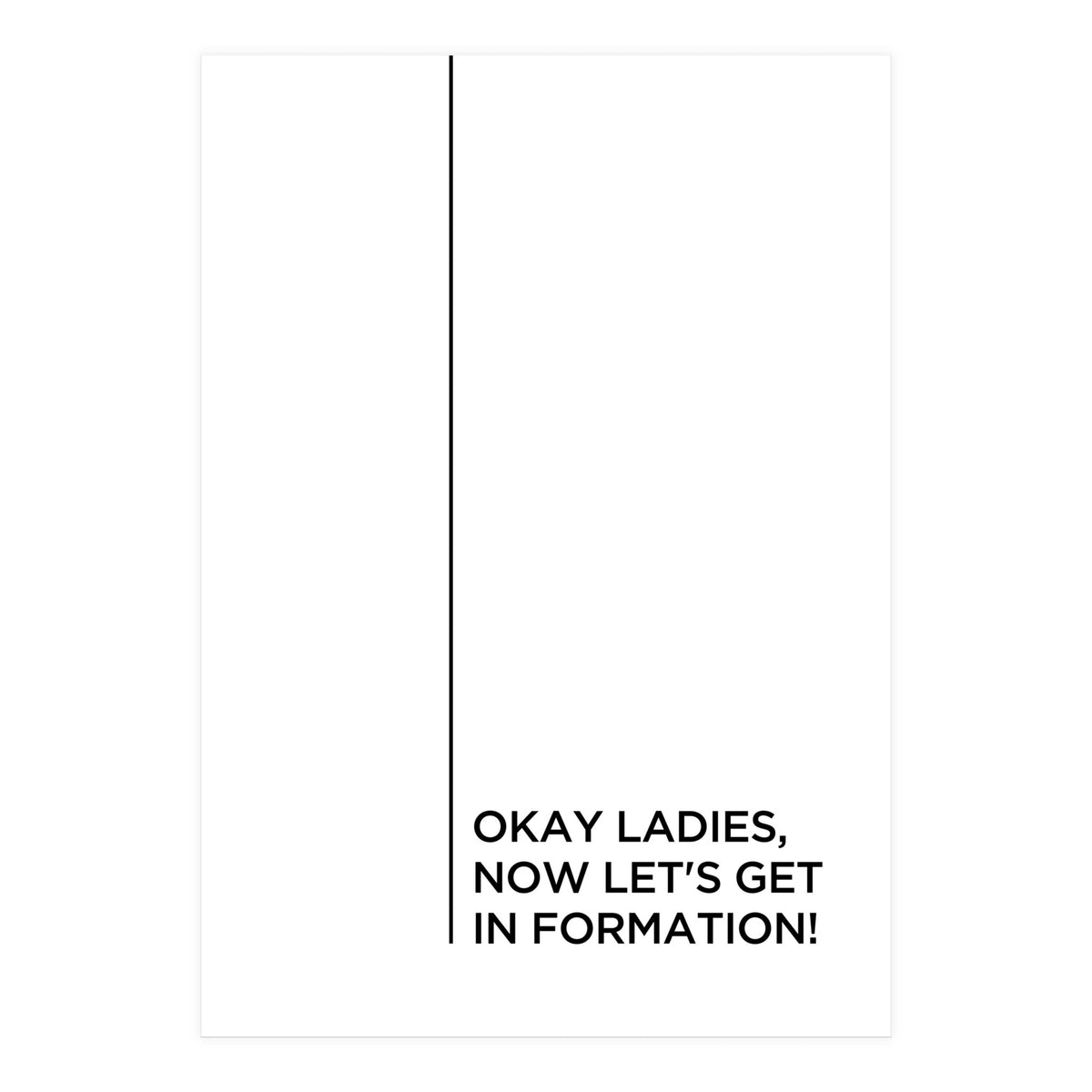 FORMATION (Print Only)