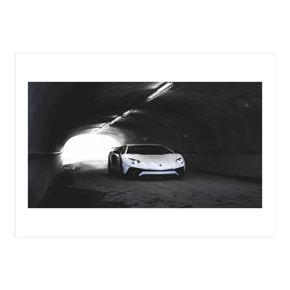 Supercar in tunnel (Print Only)
