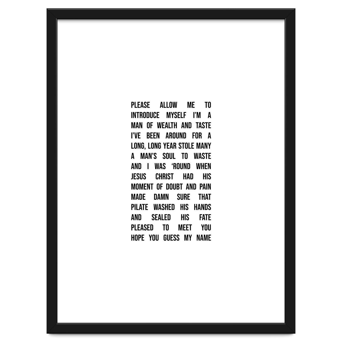 Sympathy For The Devil