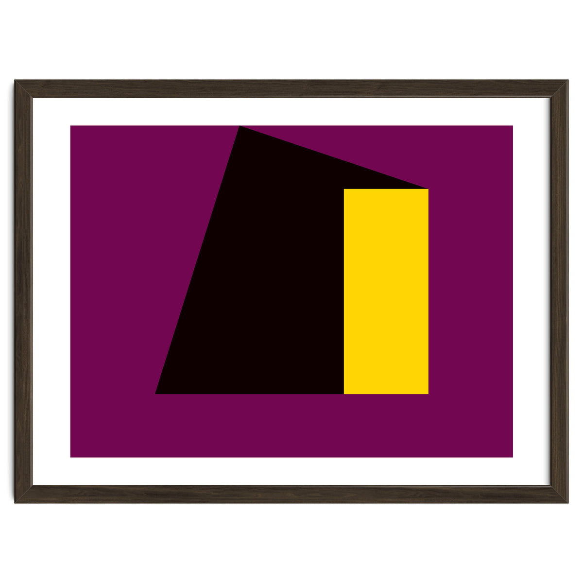 Geometric Shapes No. 55 - purple & yellow