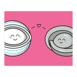 Kawaii Cute Timeless Mothership and Lifeboat Time Machines (Print Only) thumbnail