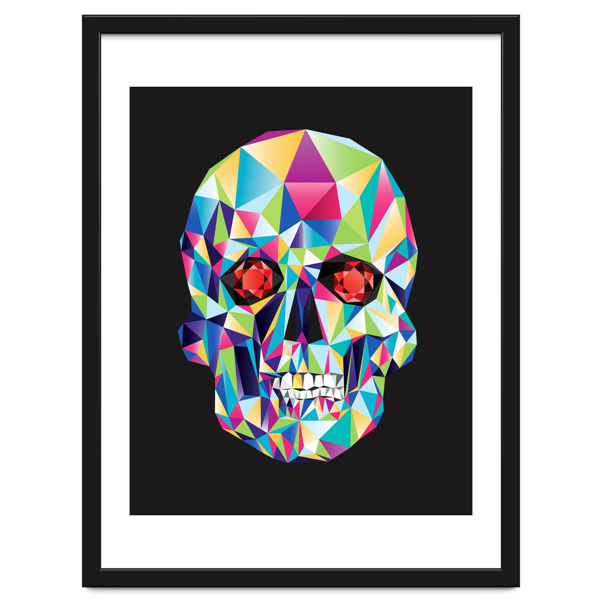 Geometric Candy Skull