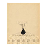 Abstract still life, vase and plants (Print Only) thumbnail