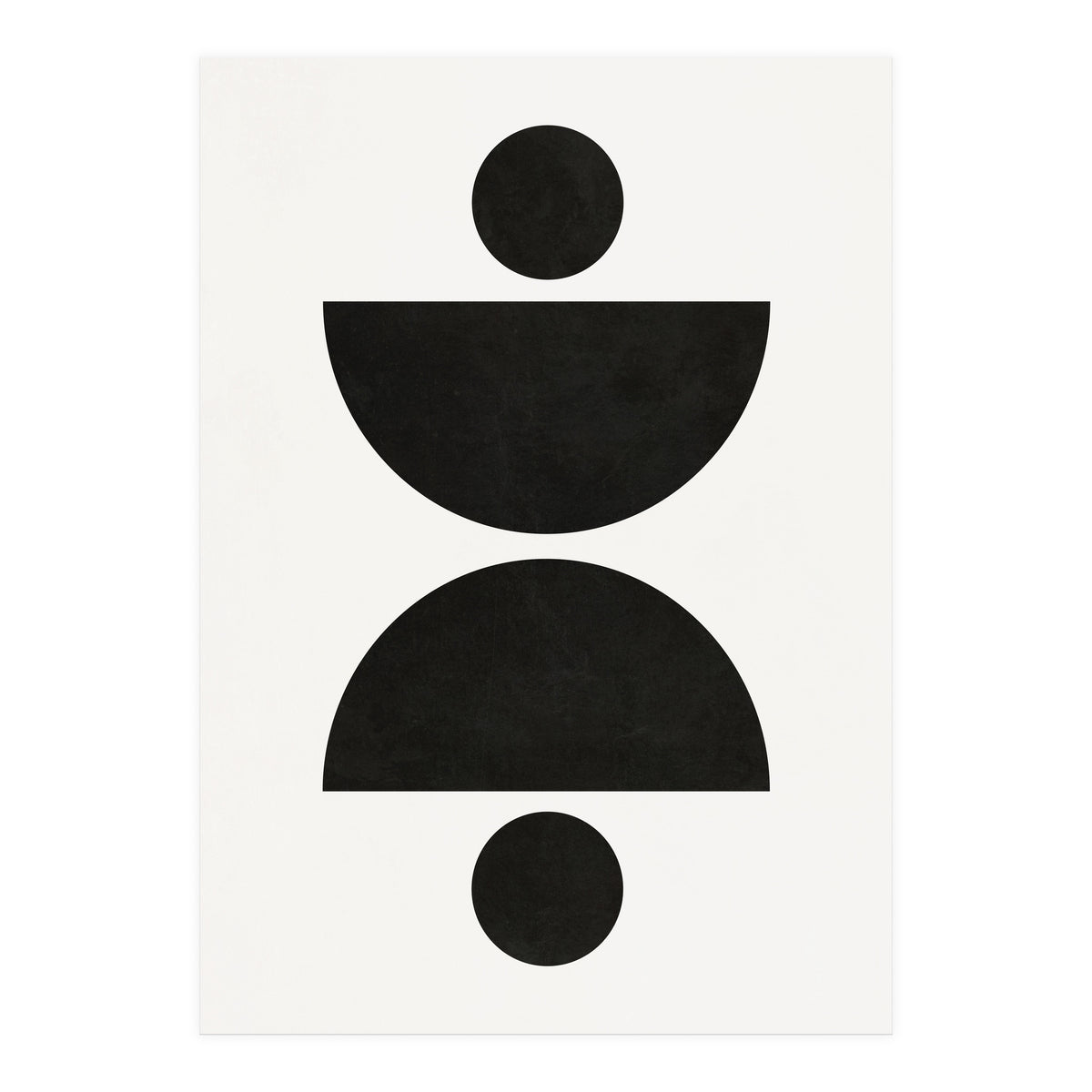 ABSTRACT AND GEOMETRIC SHAPES 02BW (Print Only)