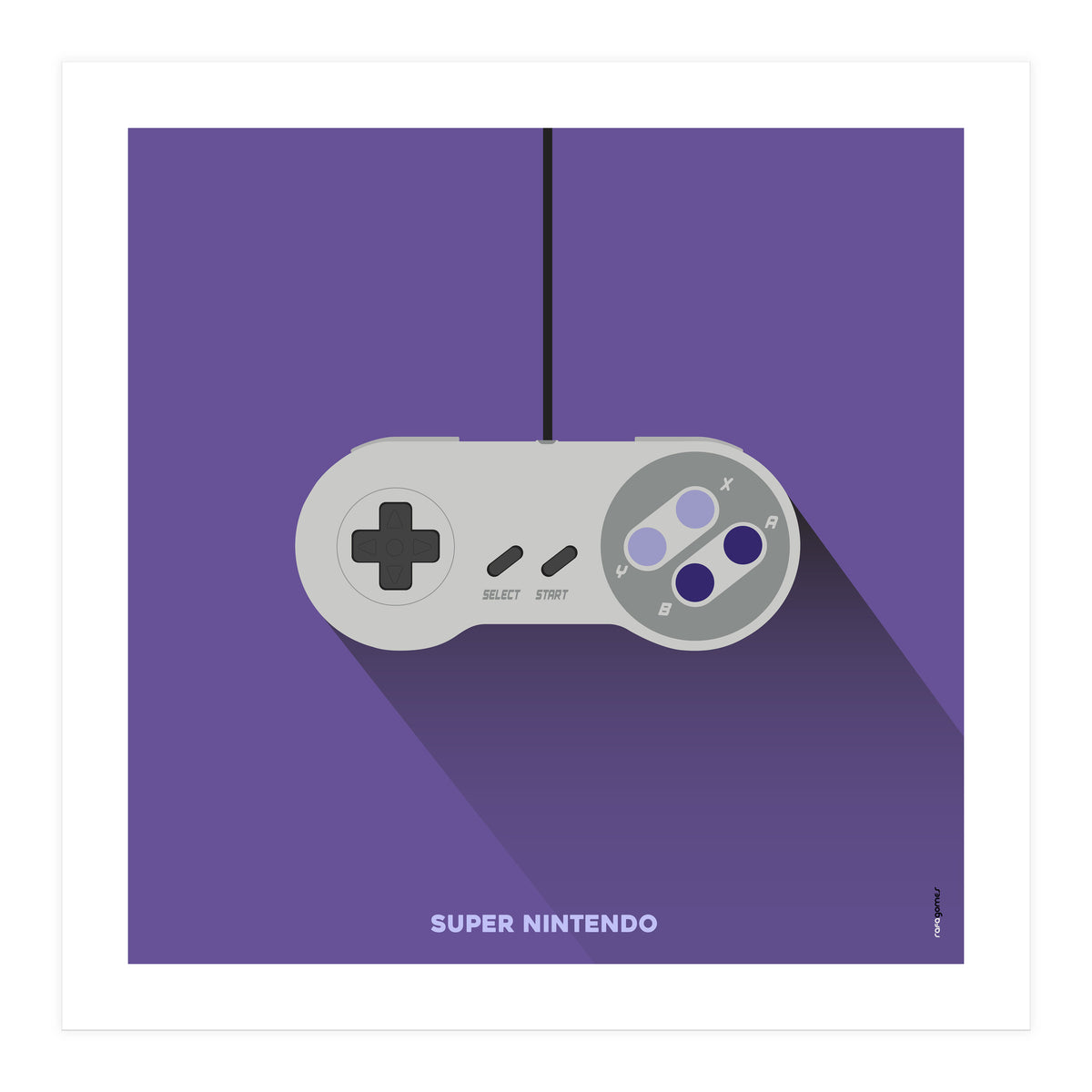 Joystick Videogames Super Nintendo (Print Only)