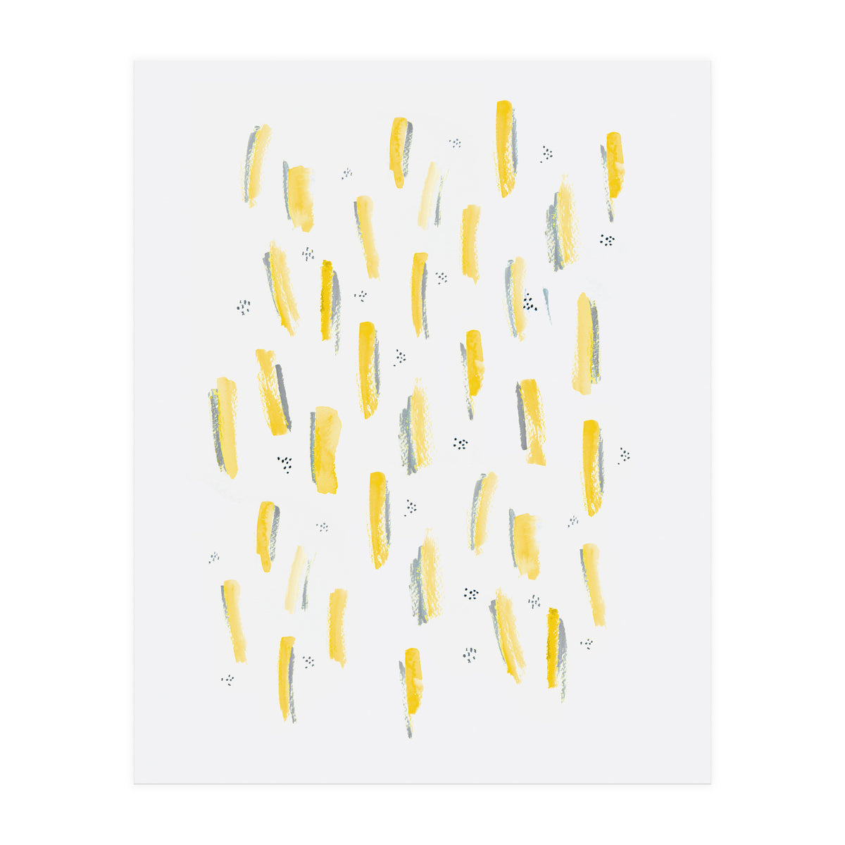 Brush Strokes Mustard (Print Only)