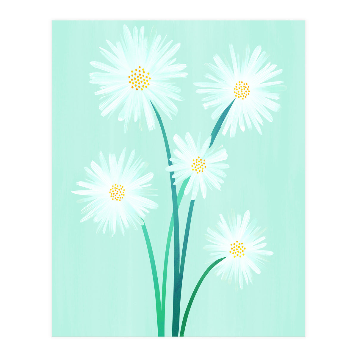 Mint Wildflower Bouquet (Print Only)