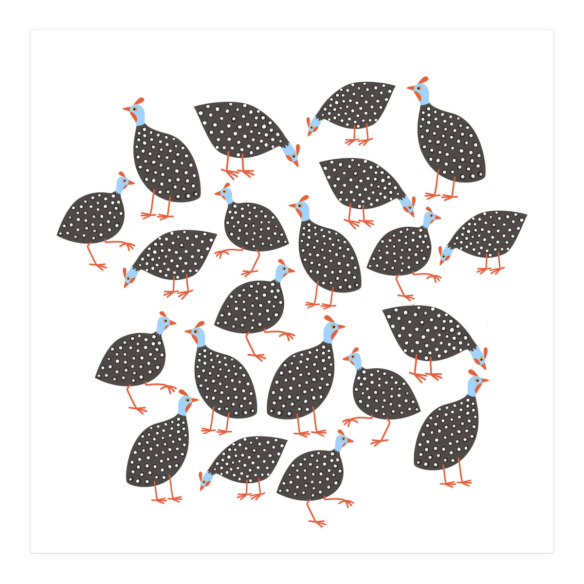 Guinea Hens (Print Only)