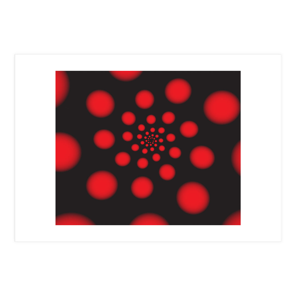 Red Spiral Dots (Print Only)