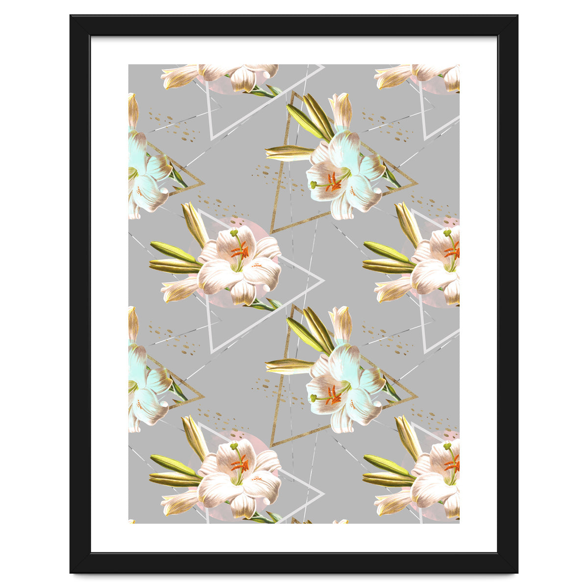 Botanical blooming with geometric 02