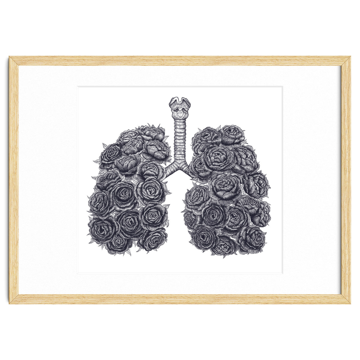 Lungs With Peonies